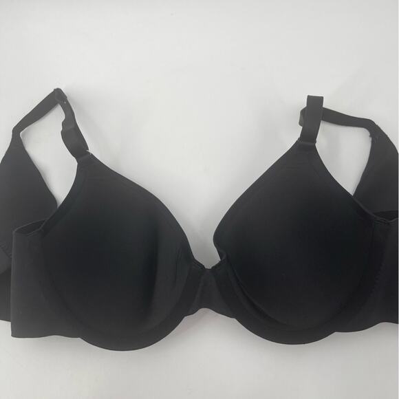 NEW SOMA Bra 32C Vanishing Back Full Coverage Black Intimates Comfy Casual NWOT - Picture 6 of 11